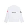 Ανδρικό Balenciaga x NASA Crossover Space Printing Μακρυμάνικο με στρογγυλό λαιμό Λευκό 662496TKVD79040