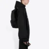 Ανδρικό φαρδύ κλασικό μαύρο φούτερ Balenciaga με τυπωμένο αλφάβητο 620973TIVD41000