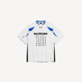 Ανδρικό φαρδύ T-shirt Balenciaga | NBA Collaboration σε λευκό/πολύχρωμο