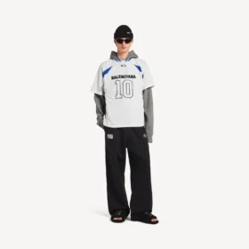Ανδρικό φαρδύ T-shirt Balenciaga | NBA Collaboration σε λευκό/πολύχρωμο
