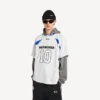 Ανδρικό φαρδύ T-shirt Balenciaga | NBA Collaboration σε λευκό/πολύχρωμο