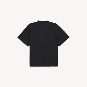 Ανδρικό φαρδύ T-shirt «The Door» σε μαύρο χρώμα