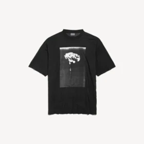 Ανδρικό φαρδύ T-shirt «The Song of the Highest Tower» σε μαύρο χρώμα