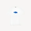 Ανδρικό φαρδύ T-shirt «Wet Brush» σε λευκό χρώμα