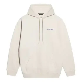 Ανδρικό φούτερ Balenciaga με μακριά μανίκια, κρεμώδες λευκό 600583TJVA89055