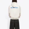 Ανδρικό φούτερ Balenciaga με μακριά μανίκια, κρεμώδες λευκό 600583TJVA89055