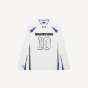 Ανδρικό φούτερ Balenciaga | NBA collaboration oversized με μακριά μανίκια σε λευκό/πολύχρωμο