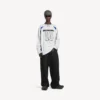 Ανδρικό φούτερ Balenciaga | NBA collaboration oversized με μακριά μανίκια σε λευκό/πολύχρωμο
