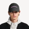 Ανδρικό καπέλο Balenciaga με πίσω κούμπωμα σε μαύρο χρώμα