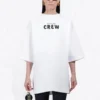 Ανδρικό κοντομάνικο μπλουζάκι Balenciaga με τύπωμα, λευκό 620941TIV749040