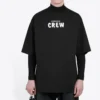 Ανδρικό κοντομάνικο μπλουζάκι Balenciaga με τυπωμένο αλφάβητο, μαύρο 620969TIV741070