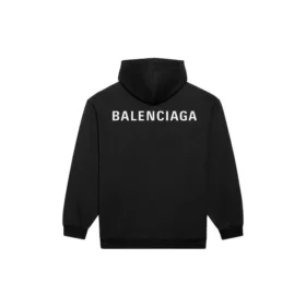 Ανδρικό μακρυμάνικο μπλουζάκι Balenciaga FW21 με τυπωμένο λογότυπο, μαύρο 600583TIV841070