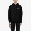 Ανδρικό μακρυμάνικο μπλουζάκι Balenciaga FW21 με τυπωμένο λογότυπο, μαύρο 600583TIV841070