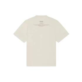 Ανδρικό μπλουζάκι Balenciaga FW21 με αλφαβητική εκτύπωση, κοντό μανίκι, μπεζ 651795TJV909054 Ανδρικό μπλουζάκι Balenciaga FW21 με αλφαβητική εκτύπωση, κοντό μανίκι, μπεζ 651795TJV909054