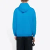 Ανδρικό μπλουζάκι Balenciaga FW21 με κουκούλα και λογότυπο, μακρυμάνικο, μπλε 570811TIV557560