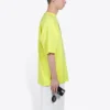 Ανδρικό μπλουζάκι Balenciaga με στρογγυλό λαιμό, τύπωμα αλφαβήτου και φθορίζον πράσινο χρώμα 620969TIVG97072