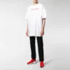 Ανδρικό μπλουζάκι Balenciaga με τυπωμένο λογότυπο, κοντό μανίκι, λευκό 583214TFV639783