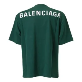 Ανδρικό μπλουζάκι Balenciaga με τυπωμένο λογότυπο, κοντό μανίκι, πράσινο 570805THV803230