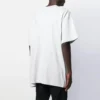 Ανδρικό μπλουζάκι Balenciaga με τυπωμένο λογότυπο, στρογγυλό λαιμό και κοντά μανίκια, λευκό 583214TFV652569