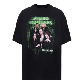 Ανδρικό μπλουζάκι Balenciaga Speedhunters Band με κοντά μανίκια, μαύρο 556133TCV381000 Ανδρικό μπλουζάκι Balenciaga Speedhunters Band με κοντά μανίκια, μαύρο 556133TCV381000