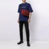 Ανδρικό μπλουζάκι Balenciaga SS21 με τυπωμένο λογότυπο και αλφάβητο, κοντό μανίκι, μπλε, 612966TIV545400