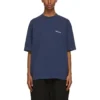 Ανδρικό μπλουζάκι Balenciaga SS21 Retro με κοντά μανίκια, μπλε 612966TJV874866