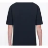 Ανδρικό μπλουζάκι Balenciaga Top Model, ρετρό πλεκτό, στενή εφαρμογή, κοντό μανίκι, μαύρο 612966TIV821000