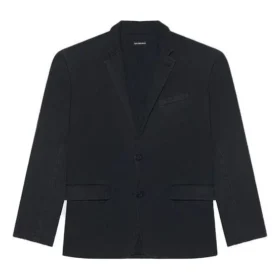 Ανδρικό μπουφάν Balenciaga FW21 Retro Knit Large, μαύρο 662388TAV041000