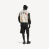 Ανδρικό μπουφάν «Varsity» Balenciaga | Συνεργασία με την NBA σε χρώμα ιβουάρ