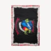 Ανδρικό παρεό με έντονο tie dye σε μαύρο/κόκκινο