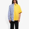 Ανδρικό πουκάμισο Balenciaga SS21 με ρίγες και φαρδιά μανίκια 658850TIM369086