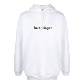 Ανδρικό πουλόβερ Balenciaga με λογότυπο, Oversize, Λευκό 570811TIV559040