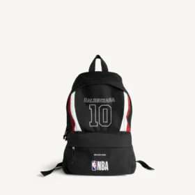 Ανδρικό σακίδιο πλάτης Balenciaga | NBA Collaboration Explorer σε μαύρο/λευκό/κόκκινο βερμιλιόν