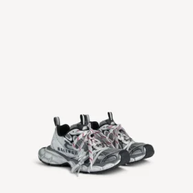 Ανδρικό Sneakers 3XL με διαχωρισμένο λογότυπο σε λευκό/ναυτικό μπλε/γκρι