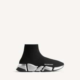 Γυναικείο πλεκτό πάνινο Sneakers Speed 2.0 από ανακυκλωμένα υλικά σε μαύρο/ασημί