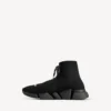 Ανδρικό Sneakers Speed 2.0 με κορδόνια από ανακυκλωμένο πλεκτό ύφασμα σε μαύρο χρώμα
