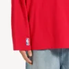 Ανδρικό T-shirt Balenciaga | NBA collaboration, oversized, μακρυμάνικο, σε κόκκινο/πολύχρωμο