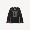 Ανδρικό T-shirt Balenciaga | Συνεργασία με την NBA, oversized, μακρυμάνικο, σε μαύρο/πολύχρωμο