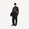 Ανδρικό T-shirt Balenciaga | Συνεργασία με την NBA, oversized, μακρυμάνικο, σε μαύρο/πολύχρωμο