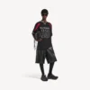 Ανδρικό T-shirt Balenciaga | Συνεργασία με την NBA, oversized, σε μαύρο/πολύχρωμο