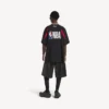 Ανδρικό T-shirt Balenciaga | Συνεργασία με την NBA, oversized, σε μαύρο/πολύχρωμο