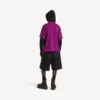 Ανδρικό T-shirt Balenciaga | Συνεργασία με την NBA, oversized, σε μωβ χρώμα