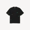 Ανδρικό T-shirt με 520 αυτοκόλλητα και μεσαία εφαρμογή σε μαύρο/πράσινο