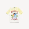 Ανδρικό T-shirt με έντονο σχέδιο tie dye και μεσαία εφαρμογή σε λευκό χρώμα