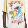 Ανδρικό T-shirt με έντονο σχέδιο tie dye και μεσαία εφαρμογή σε λευκό χρώμα