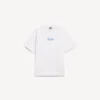 Ανδρικό T-shirt με σκίτσο και μεσαία εφαρμογή σε λευκό χρώμα