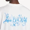 Ανδρικό T-shirt με σκίτσο και μεσαία εφαρμογή σε λευκό χρώμα