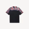 Ανδρικό T-shirt με τεχνική «extreme tie dye» και μεσαία εφαρμογή σε μαύρο χρώμα