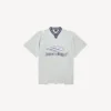 Ανδρικό T-shirt ποδοσφαίρου 3b με V-neck, oversized, σε γκρι/λευκό