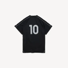 Ανδρικό T-shirt ποδοσφαίρου oversized σε μαύρο χρώμα